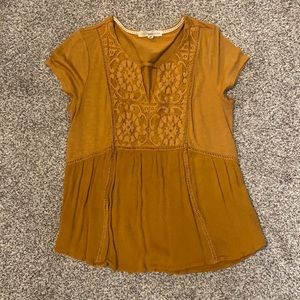Mustard yellow peplum too